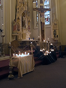 Candles and Cross